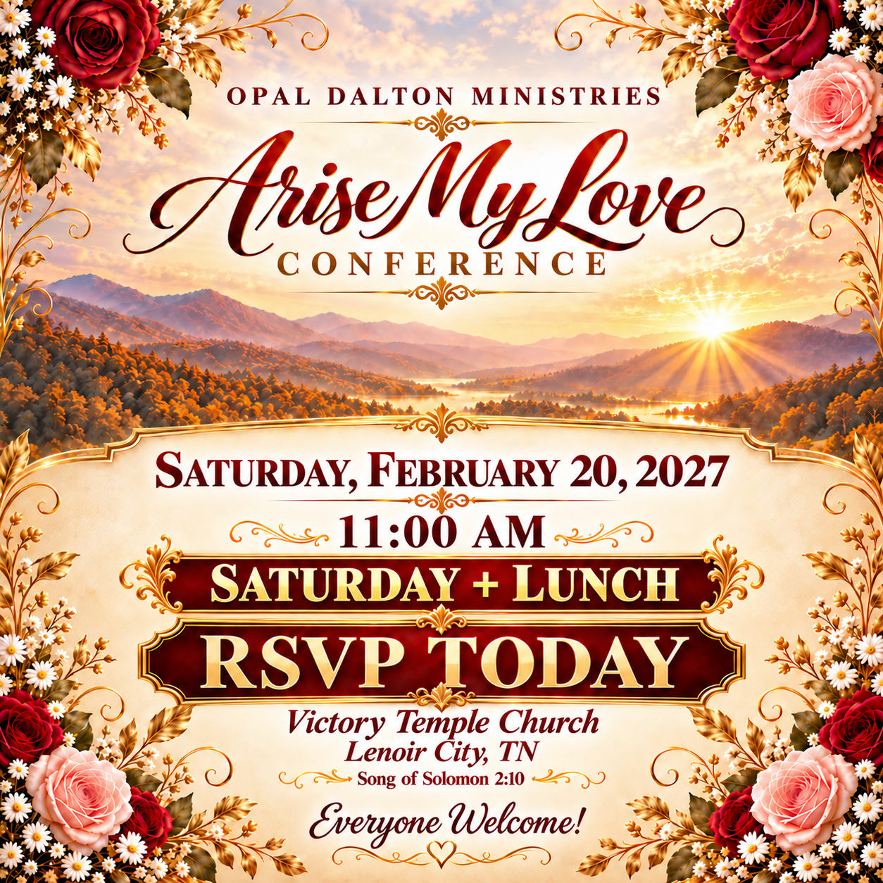 ODM - Arise My Love - Saturday Lunch RSVP